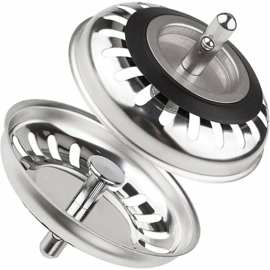 Classic Diameter Diameter Basket 79.3 mm , Lot of 2 stainless steel Kitchen Sink, Universal Kitchen Sink Filter, Stainless steel anti -blushing