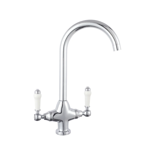 Cruciform Double Handle Surface Mounted Monobloc Mixer Tap