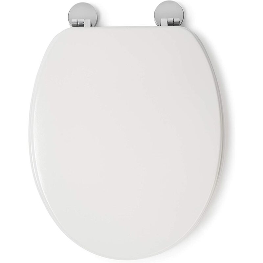 Flexi-Fix Kielder Top & Bottom Fix Toilet Seat, White - Croydex