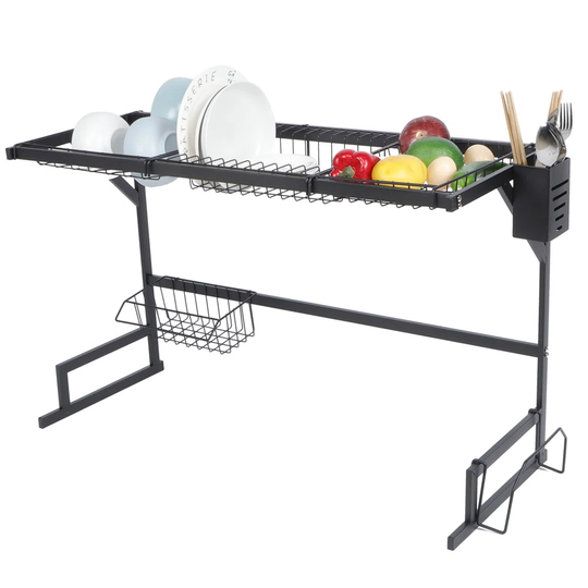 Kitchen Sink Storage Organizer Dish Draining Rack