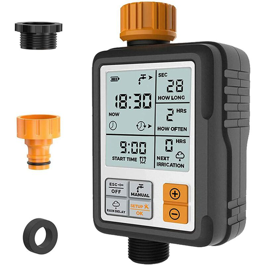 Gift - Water Timer Digital Programmable Garden Faucet Automatic Hose Faucet Sprinkler Timer Irrigation Sprinkler System Controller