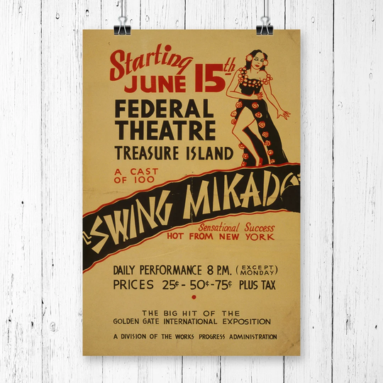 'Vintage WPA Swing Mikado' Vintage Advertisement