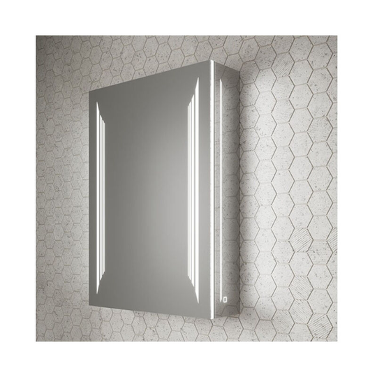 Dimension 50 Single Door Bathroom Cabinet with Bluetooth and Speaker 700mm h x 500mm w x 140mm d - HIB