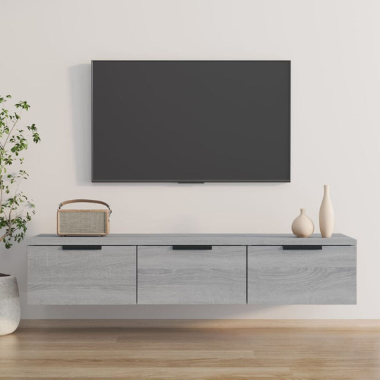 Wall Cabinet Grey Sonoma 102x30x20 cm Engineered Wood