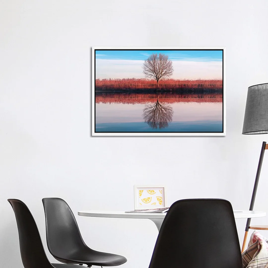 Vineyards by Fiorenzo Carozzi - Floater Frame Photograph on Canvas