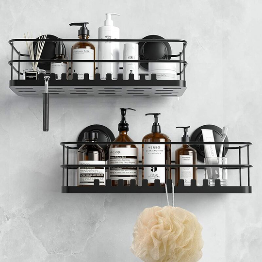Shower Shelf, No Drilling Shower Caddy 2 Shelves, Wall Mounted Shower Organizer Storage Baskets Stainless Steel Shower Soap Holder for Bathroom and