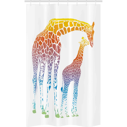 Harrol 8 Piece Polyester Shower Curtain Set + Hooks
