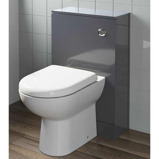 Artis - Bathroom Grey Gloss Back To Wall btw Unit only (Toilet not Included) Modern - Grey
