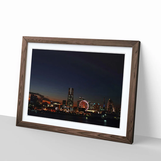 'Japan Yokohama Skyline City' Framed Photographic Print