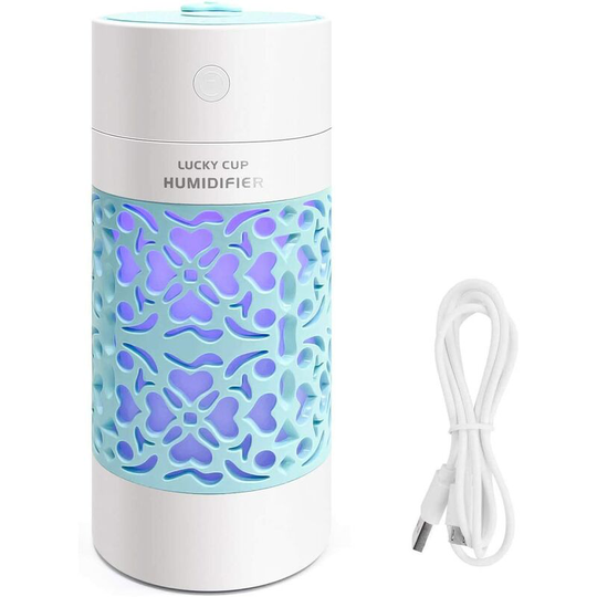 Ilovemilan - Air Humidifier, 250ml Mini Air Humidifier, Quiet Humidifier, Waterless Auto Off Function, Suitable for Bedroom, Office, Car
