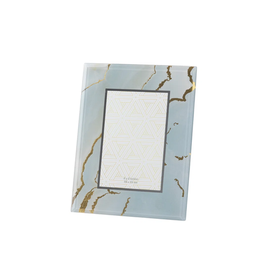 Golden Foil Printing Glass Photoframe