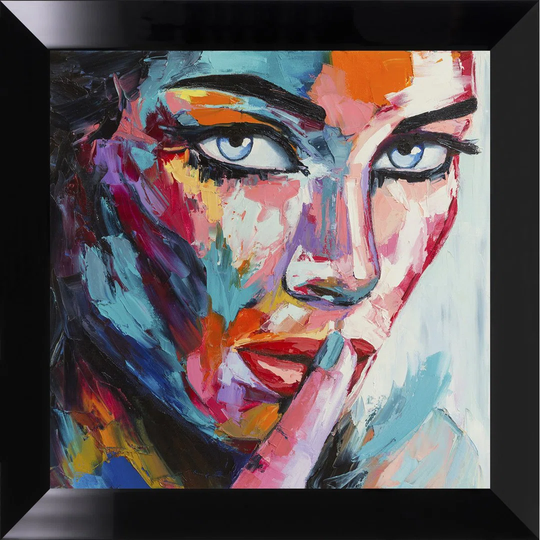 Colorful Face II - Picture Frame Graphic Art