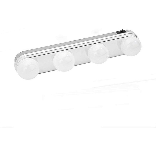 Mirror Lights, co.ukont Mirror Makeup Lighting, Wall Lamp, Bathroom Light Photo co.ukont Lamp with 4 LED Bulbs and Powerful Suction Cups SOEKAVIA