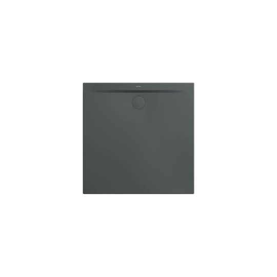 1500 x 1500 mm Steel Enamel Shower Tray - Dark Grey