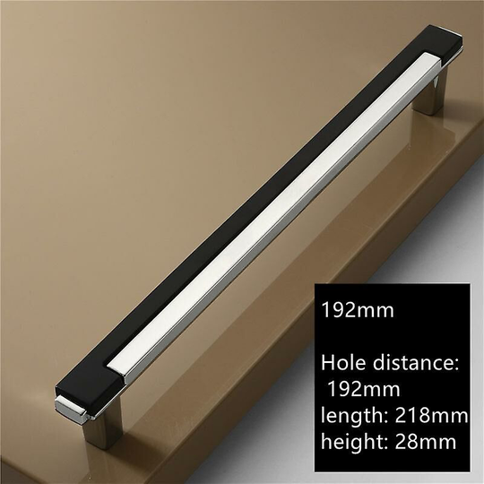 10pcs Modern Drawer Knob And Handle Fashion Cabinet Handle Zinc Alloy Wardrobe Handle Cabinet Door 192mm
