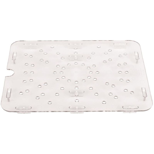 Polycarbonate 1/2 Gastronorm Pan Drain Shelf - DM731 - Cambro