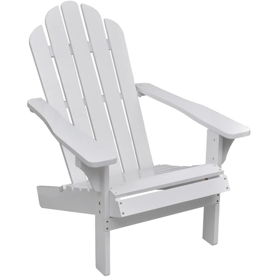 Garden Chair Wood White VDTD26272 - Topdeal
