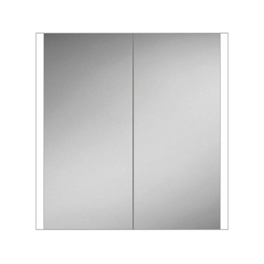 Paragon 80 led Illuminated Aluminium Mirror Cabinet - 800mm Wide - 52000 - Aluminium - HIB