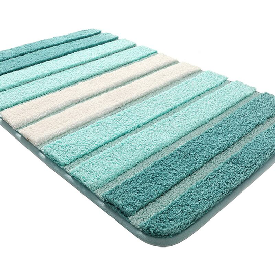 Perleraregb - Non-Slip Bath Mat, Extra Soft Bath Mat, Machine Washable, Water Absorbent, 40 x 60 cm, Green
