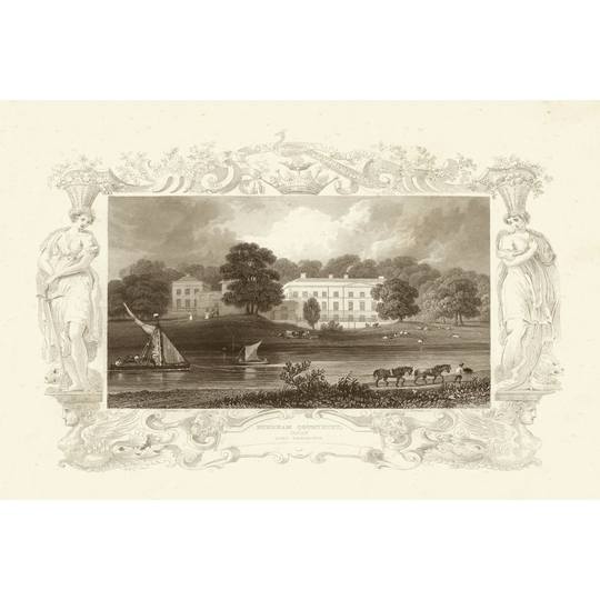 Views of England I by Tombleson - Wrapped Canvas Art Prints