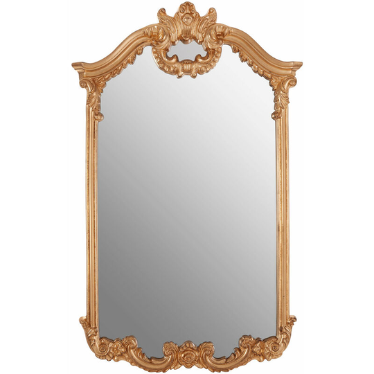Rectangular Wall Mirror/ Classic Mirrors For Bathroom / Bedroom / Garden Walls Fancy Wall Mounted Mirrors For Hallway With Metallic Gold Decorative