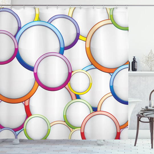 Besan 13 Piece Polyester Shower Curtain Set