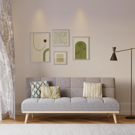 Katelin 191Cm Wide Linen Sofa Bed
