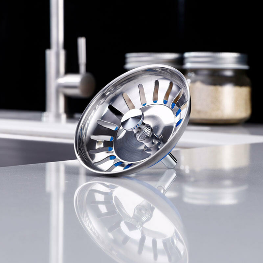 Filter Sink Stainless Steel SUS304 Cap Sink Kitchen 1 Filters Filter Sink Sink Stopper Sink Cart Shopping Cart 1 Pieces Polished