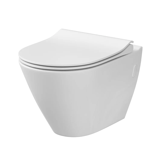 City New Clean on Wall Hung Toilet with Dual Flush and Soft Close Seat