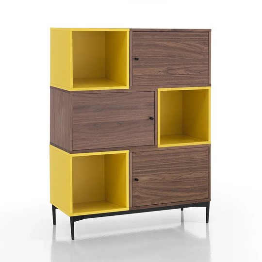 Hanifah Solid Wood 3 - Door Cabinet