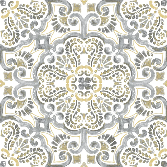 30.48 x 30.48 cm Cement Tile in Grey/Green