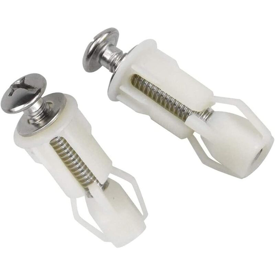 4 toilet seat expansion screws. Fixing screws and dowels for the toilet seat. Toilet accessories. Fixing the toilet. Fixing the toilet lid