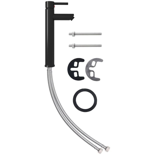 Vidaxl - Bathroom Mixer Tap Black 12x30 cm Black
