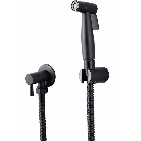 Morejieka - Stainless Steel Bidet Sprayer, Bidet Sprayer Kit, Faucet Sprayer Toilet Sprayer (Black)