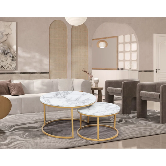 Livia 2 Piece Coffee Table Set