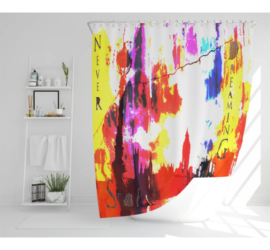 Dilon Polyester Shower Curtain Set
