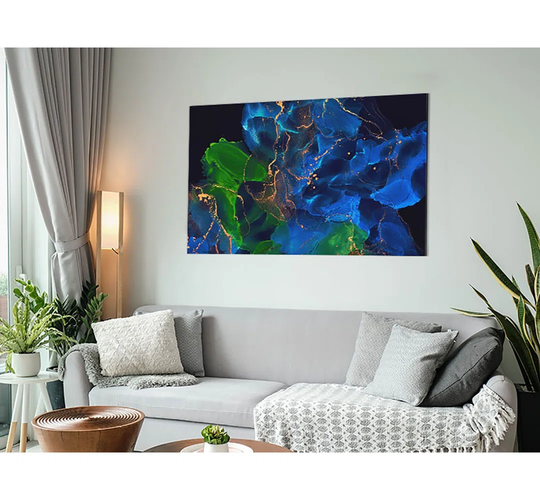 Darkness Flow - Unframed Painting on Metal