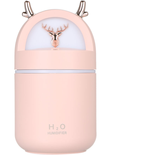 Superseller - d C5V 2W 280ml U-ltrasonic Acoustic Air Humidifier Aroma Diffuser Mist Maker Night Light Desk Lamp/ Fan Design/ Double Working Modes,