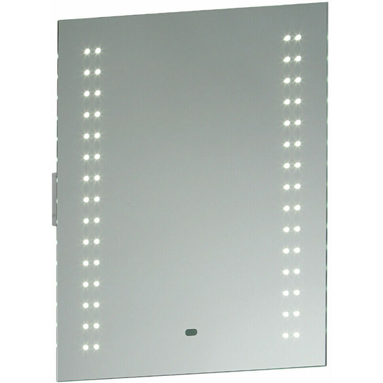 Loops - IP44 led Bathroom Mirror 60cm x 50cm Vanity Light Shaver Socket & Motion Switch