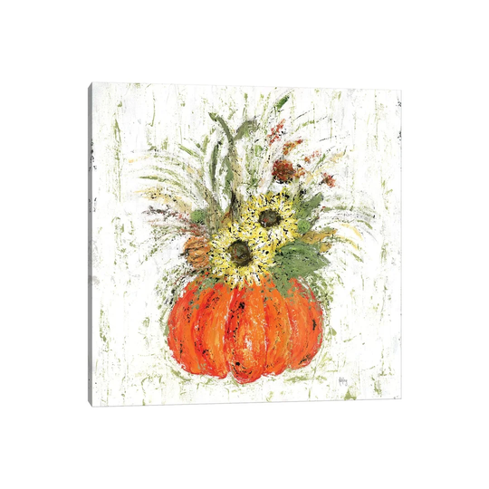 Fall Floral by Ashley Bradley - Art Print on Canvas