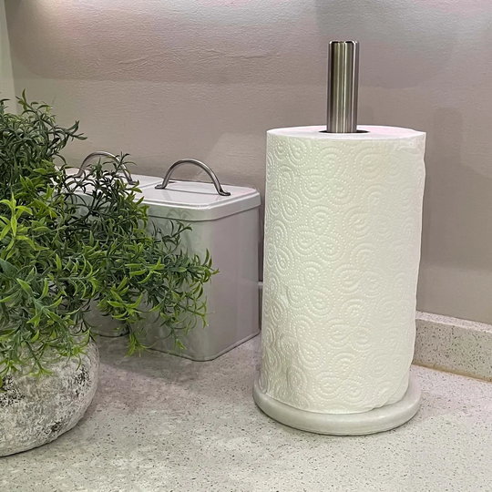 Minimalistic Marble Kitchen Free-Standing Paper Towel Holder