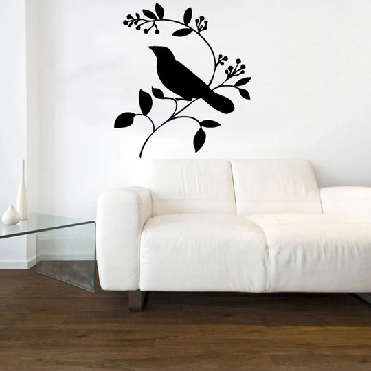 Love Bird on a Branch Decal Vinyl Wall Sticker