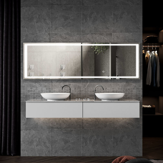Dressing Mirror with led Light Floor Standing Full Length Mirror Wall Mounted Mirror For Bedroom - Elegant