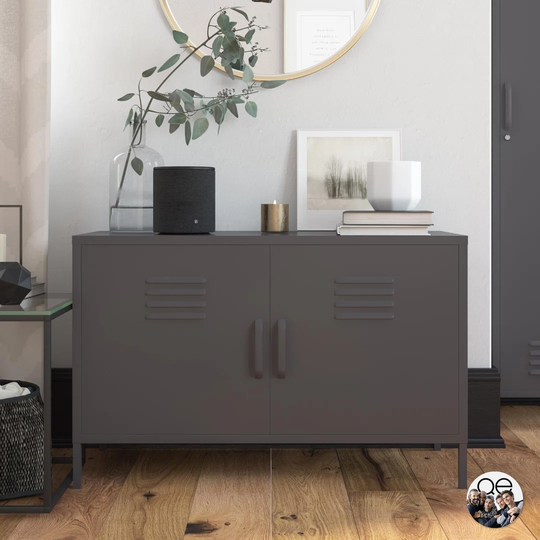 Cache Steel 2 - Door Cabinet Accent Chest