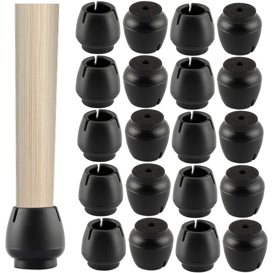 40pcs Chair Leg Protector, Silicone Chair Leg Protector, Non-Slip and Scratch-Resistant Furniture Leg Cover, for Indoor or Outdoor, Garden, Office