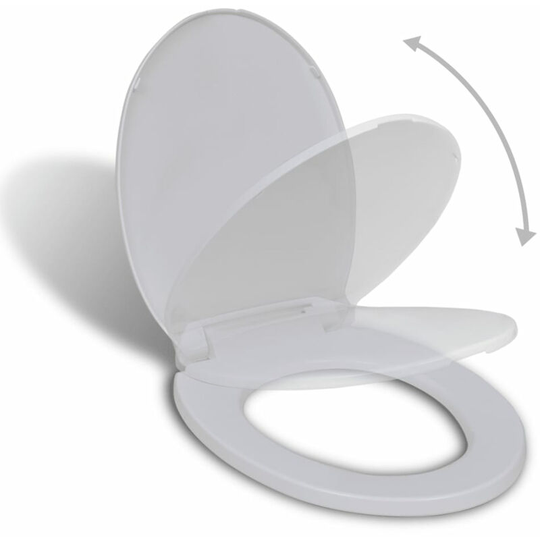 Soft-close Toilet Seat White Oval