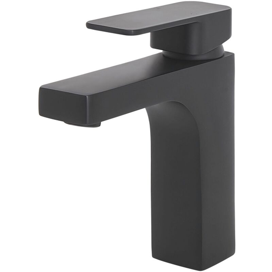 Beliani - Modern Bathroom Basin Mixer Tap Mat Black Fixture Irupu - Black