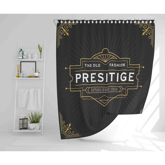 Newman Polyester Shower Curtain Set