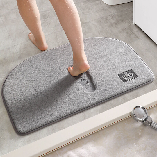 Gift - 50x80cm Bath Mat Machine Washable Memory Foam Bath Mat Super Absorbent Non-Slip Shower Mat for Bathroom Bedroom Kitchen