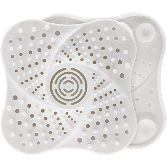 2 Shower Drain Extension, Tub Kitchen Sink Stopper (White)